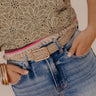 Oh So Chic Faux Leather Belt in Warm Taupe Image - 1