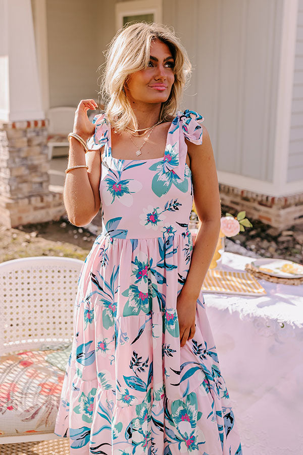 Catalina Island Floral Midi Image - 2