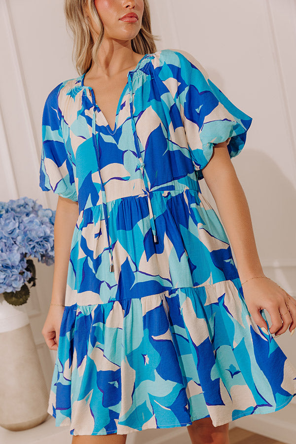 City Escape Mini Dress in Royal Blue Image - 5