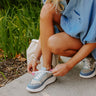 The Terra Denim Platform Sneaker in Medium Wash Image - 1