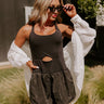 Pilates Please Romper in Black Image - 1