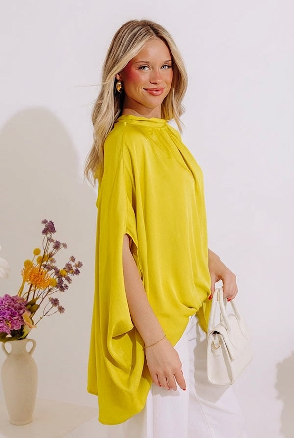 With You Always Shift Top In Chartreuse Image - 3