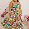 Tranquil Time Floral Midi Dress in Cream Curves Image - 1