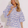 Mystic Waterfalls Shift Top In Periwinkle Image - 1