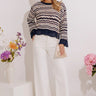 Drifting Tranquility Knit Top In Navy Image - 1