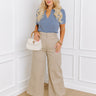 The Dex High Waist Straight Leg Jean In Warm Taupe Curves Image - 1