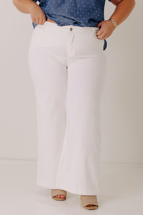 The Dex High Waist Straight Leg Jean In Ivory Curves Image - 1