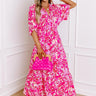 Blossom Breeze Floral Maxi In Hot Pink Image - 1