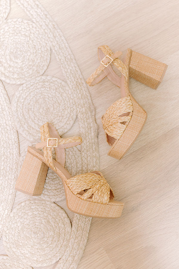 The Anayeli Raffia Heel Image - 2