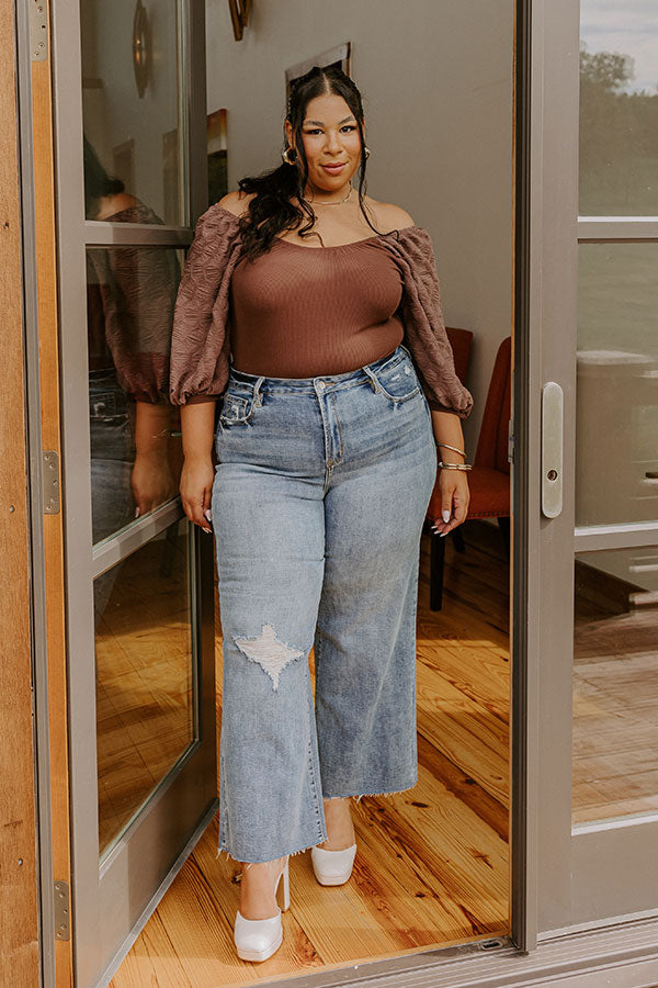 Flirtatious Outing Bodysuit In Hazelnut Curves Image - 5
