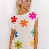 Blossoms Around Embroidered Sweater Top Image - 1