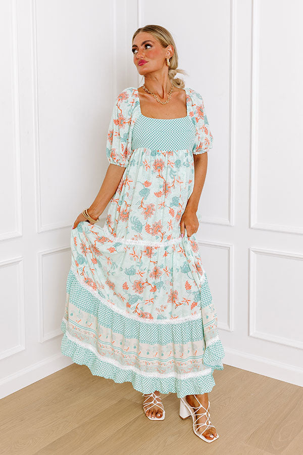 Sunshine Serenade Maxi In Mint Image - 1