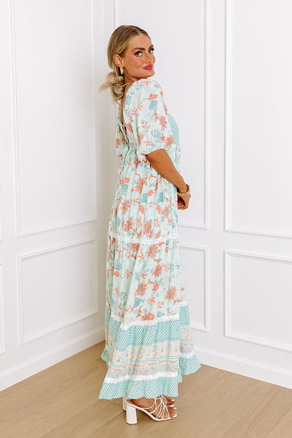 Sunshine Serenade Maxi In Mint Image - 2