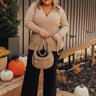 Fresh Breeze Ribbed Cardigan In Mocha Curves Image - 1