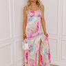 First Night Debut Satin Maxi Dress Image - 1