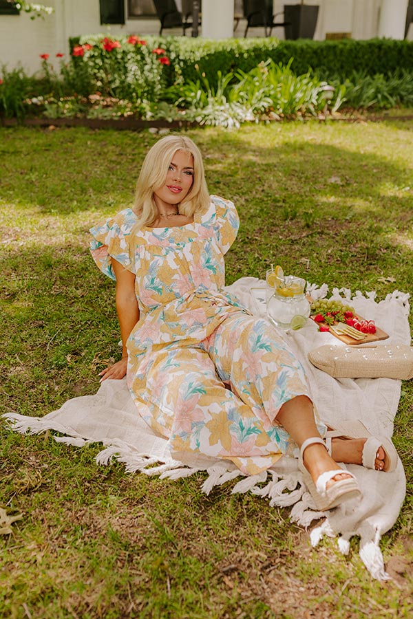 Catalina Island Floral Jumpsuit Curves Image - 2