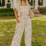 Catalina Island Floral Jumpsuit Curves Image - 1