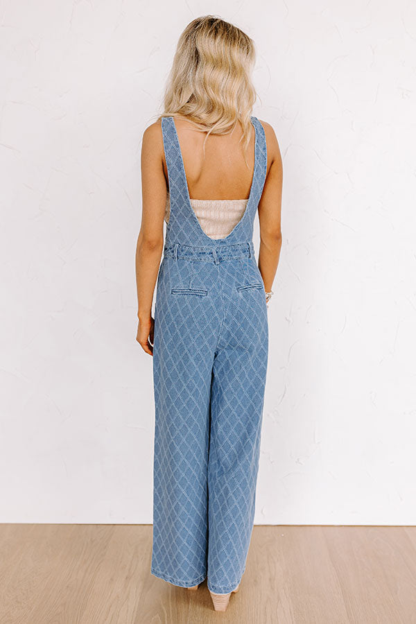 Farmers Market Stroll Denim Jumpsuit Image - 3