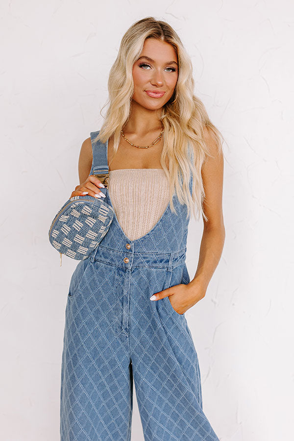 Farmers Market Stroll Denim Jumpsuit Image - 2