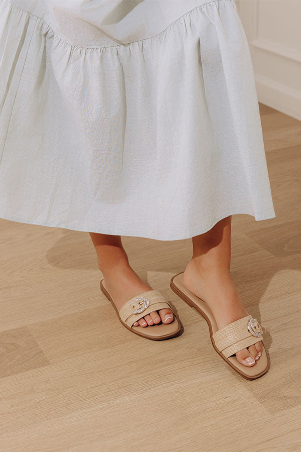 The Mango Raffia Woven Sandal Image - 1