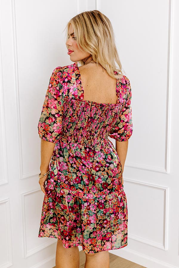 Must Be A Dream Floral Mini Dress Curves Image - 4