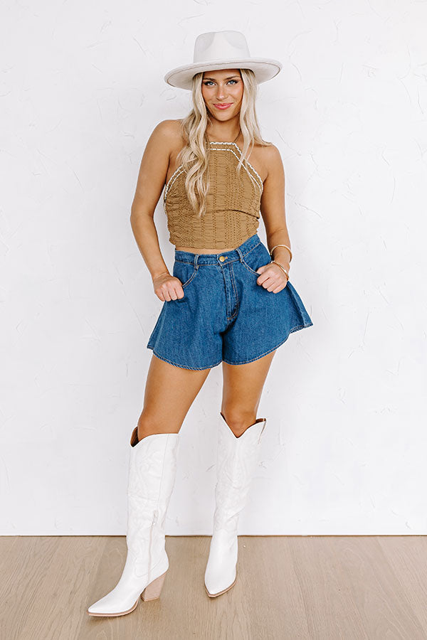 Urban Glam Halter Top Image - 2