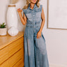 Central Park Stroll Denim Jumpsuit Image - 1
