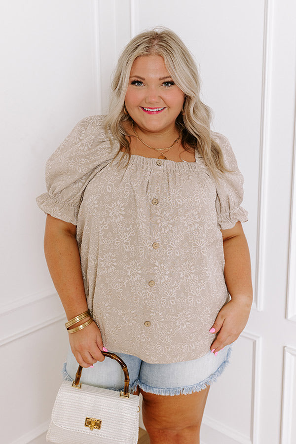 Charming Moment Floral Top Curves Image - 1