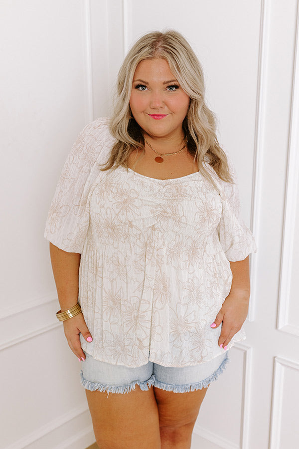 Strolling Through Savannah Floral Top Curves Image - 1