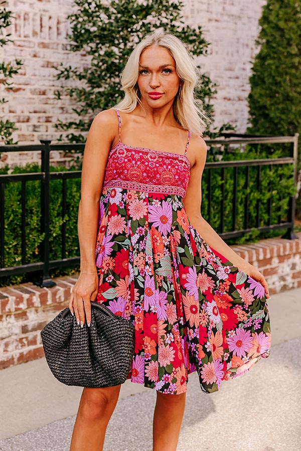 Cutie On The Cruise Floral Mini Dress Image - 5
