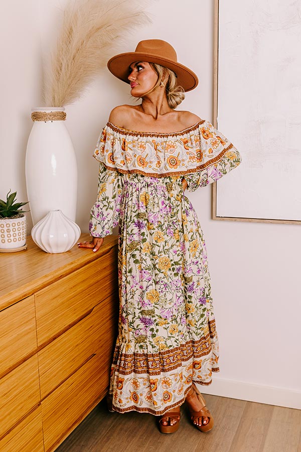 Blooming Meadow Floral Maxi in Cream Image - 1