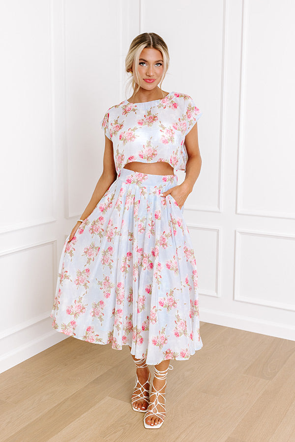Rose Garden High Waist Skirt Image - 5