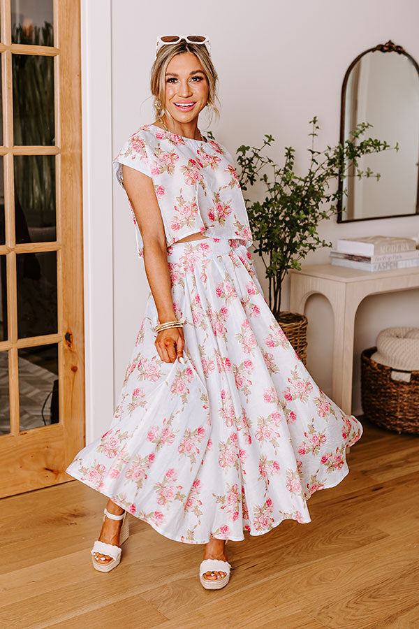 Rose Garden High Waist Skirt Image - 1