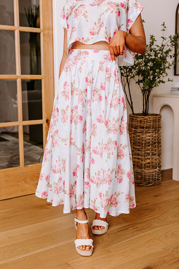Rose Garden High Waist Skirt Image - 2