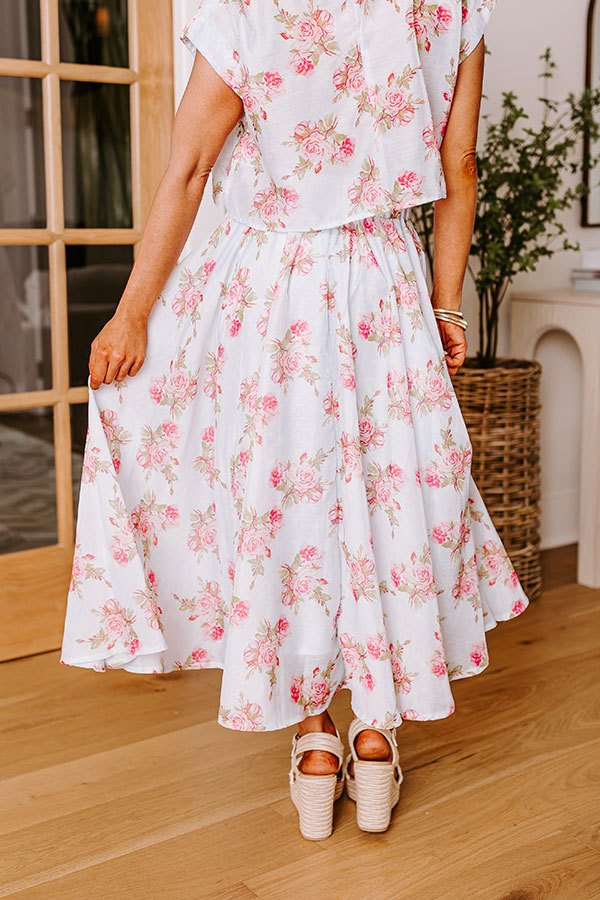 Rose Garden High Waist Skirt Image - 4