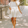 Myrtle Beach Brunch Mini Dress in White Image - 1