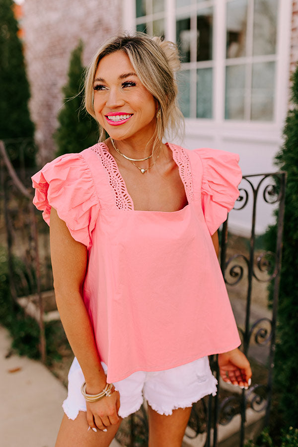 Margs In Malibu Shift Top in Peach Image - 3