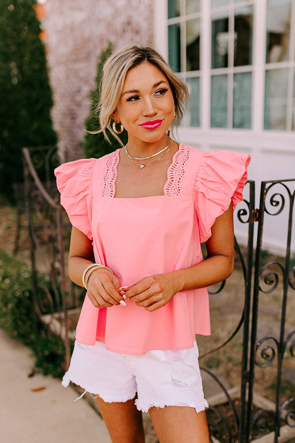Margs In Malibu Shift Top in Peach Image - 1