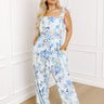 Secret Garden Floral Jumpsuit Curves Image - 1