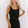 Girls Night Out Crop Top in Black Image - 1
