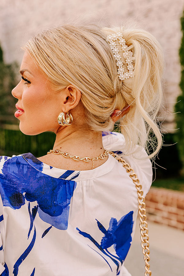 Flower Power Hair Claw Clip Image - 2