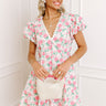 Rose Garden Elegance Mini Dress Image - 1