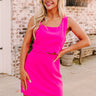 Girls Night Out Crop Top in Hot Pink Image - 1