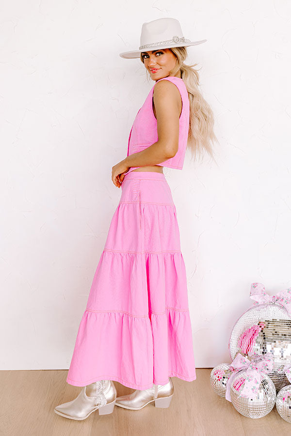 Lady Luck High Waist Denim Skirt Image - 3
