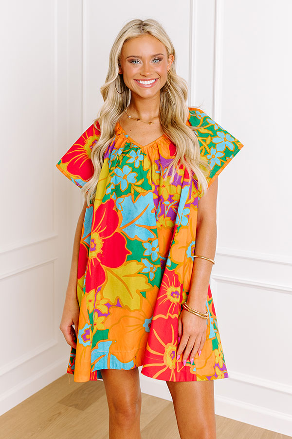 Bora Bora Babe Floral Mini Dress Image - 2