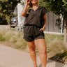 Casual Comfort Sweatshirt in Black Curves Image - 1
