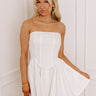 Whimsical Moment Corset Mini Dress in White Image - 1