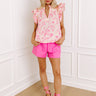 Spill The Tea Floral Top Image - 1