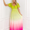 Vibrant Vista Ombre Maxi Dress Image - 1