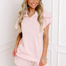 Casual Comfort Sweatshirt in Light Pink Image - 1